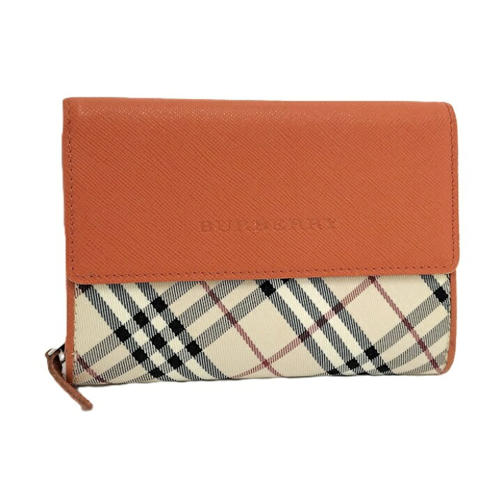 楽天市場】【中古】BURBERRY 三つ折り財布 コンパクト財布 ノバ 