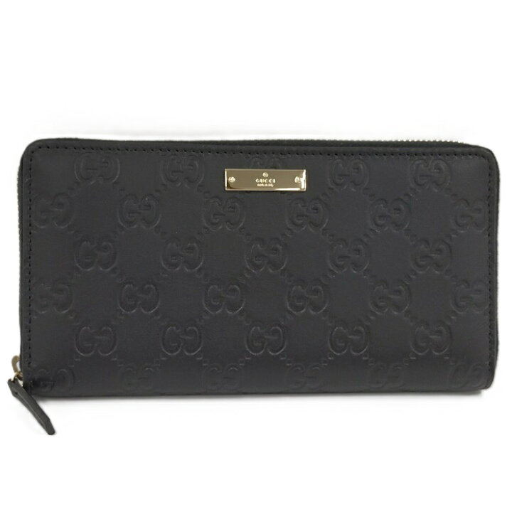 楽天市場】【中古】GUCCI ラウンドファスナー長財布 グッチシマ レザー 