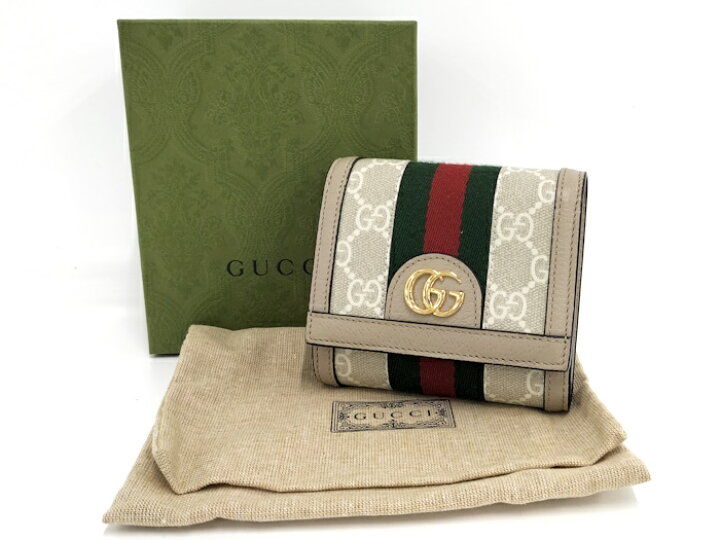 楽天市場】【中古】GUCCI オフィディア GGウォレット GGスプリーム 二  