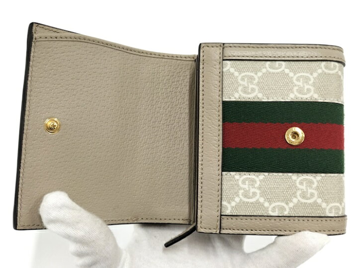 楽天市場】【中古】GUCCI オフィディア GGウォレット GGスプリーム 二  