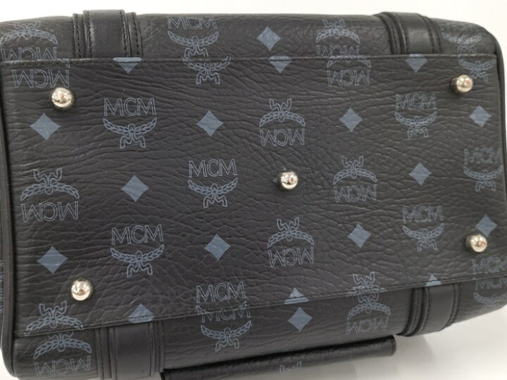 楽天市場】【中古】MCM ミニボストンバッグ ヴィセトス ブラック 