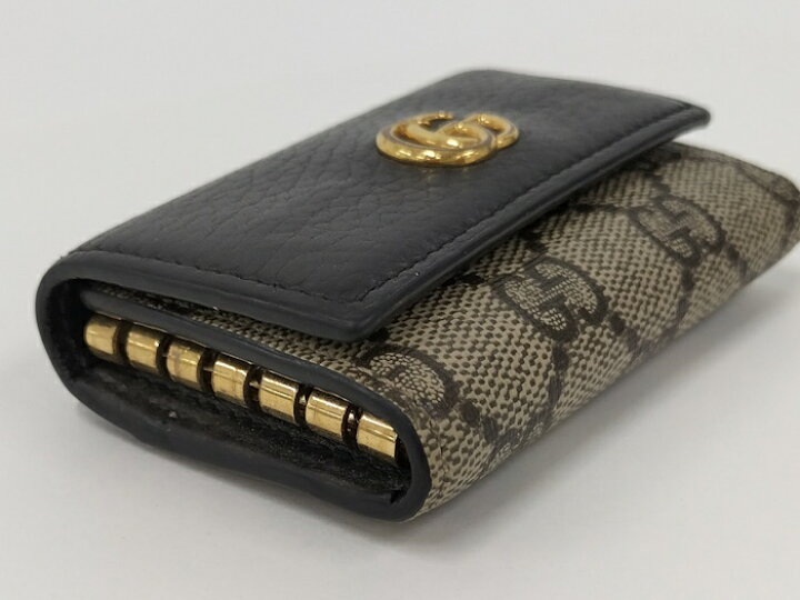 楽天市場】【中古】GUCCI 6連 キーケース レザー GGスプリーム 456118  