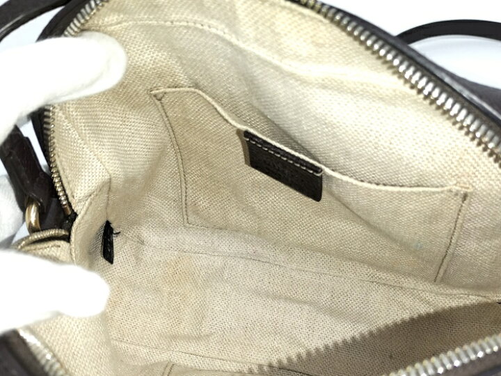 楽天市場】【中古】GUCCI ショルダーバッグ GGキャンバス シェリー 