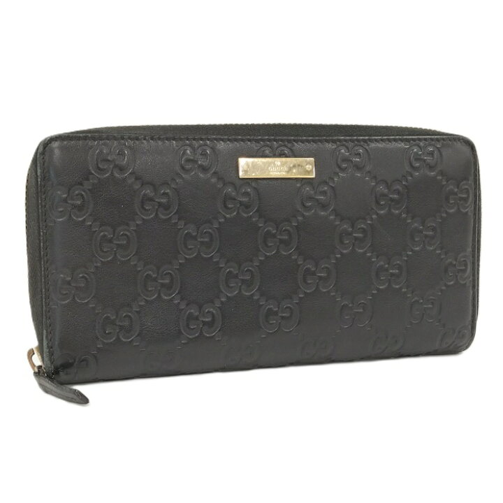 楽天市場】【中古】GUCCI ラウンドファスナー長財布 グッチシマ レザー 