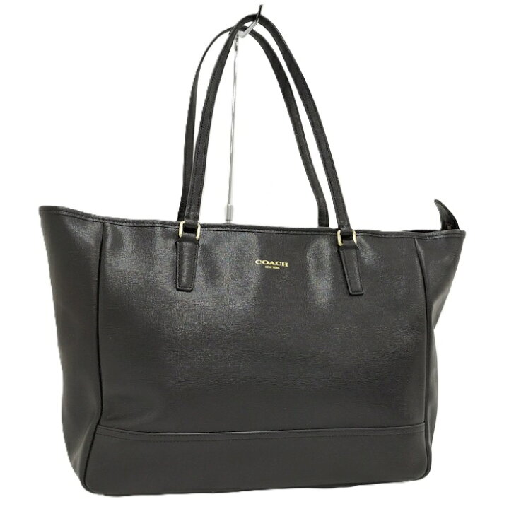 楽天市場】【中古】COACH ロゴ トートバッグ レザー ブラック 23576 