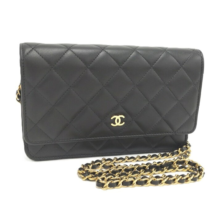 楽天市場】【中古】CHANEL チェーンウォレット マトラッセ ラムスキン  