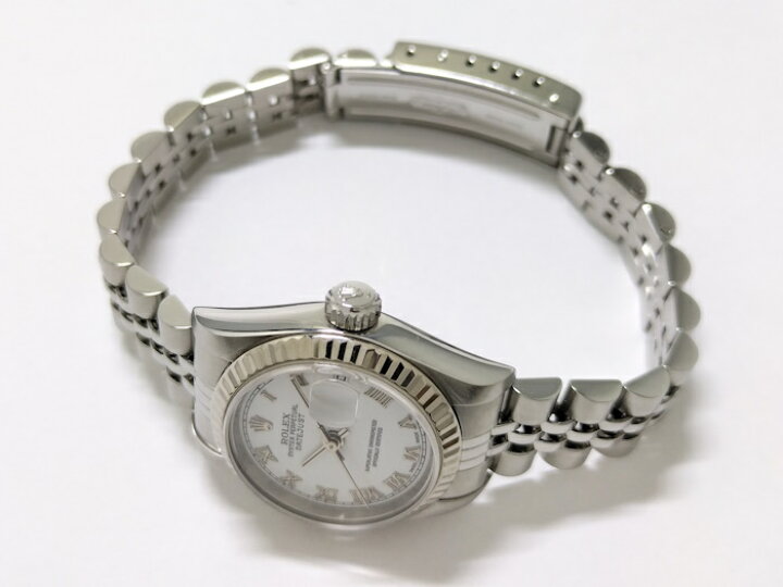 楽天市場】【中古】ROLEX デイトジャスト 自動巻き SS ホワイトローマ  