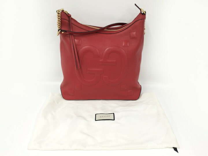 楽天市場】【中古】GUCCI ワンショルダーバッグ GGエンボス レザー 