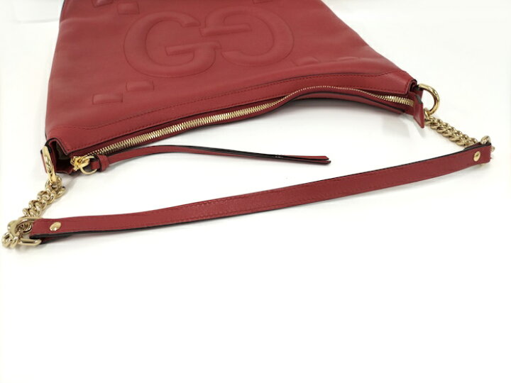 楽天市場】【中古】GUCCI ワンショルダーバッグ GGエンボス レザー 