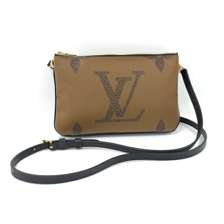 楽天市場】【中古】LOUIS VUITTON ポシェット ドゥーブル ジップ 
