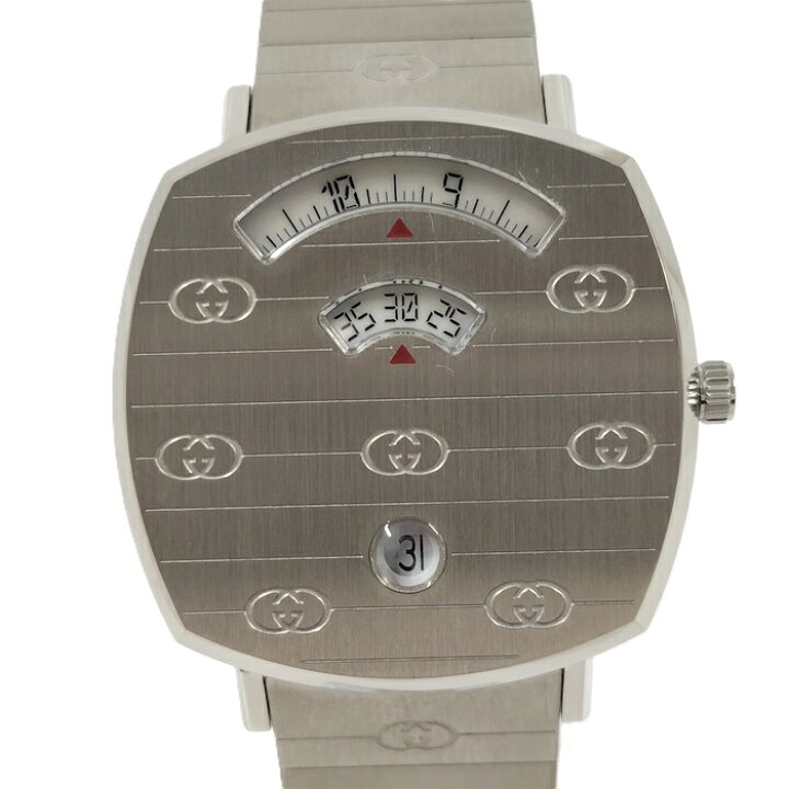楽天市場】【中古】GUCCI 腕時計 グリップ クオーツ SS ホワイト文字盤 