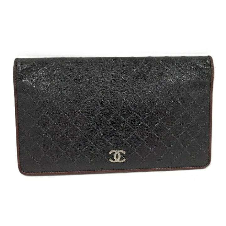 楽天市場】【中古】CHANEL 二つ折り財布 ロングウォレット ビコローレ 