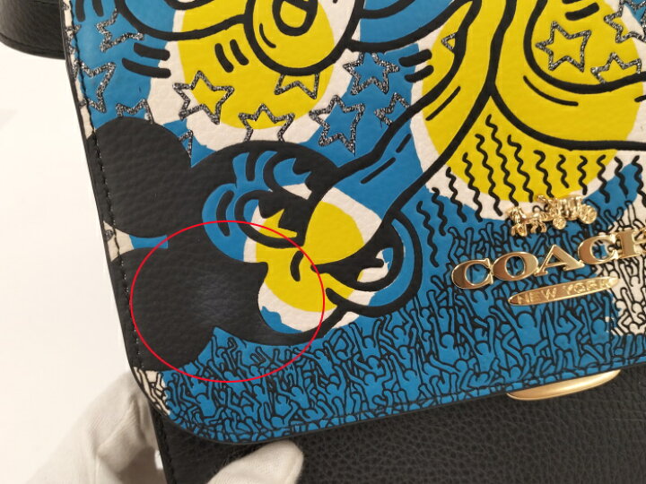 楽天市場】【中古】COACH DISNEYコラボ キースヘリング ショルダー  