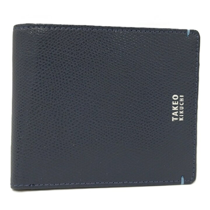 楽天市場】【中古】タケオキクチ 二つ折り財布 ネイビー : JJcollection