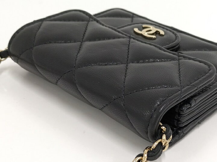 楽天市場】【中古】CHANEL クラシックフラップカードケース マトラッセ  