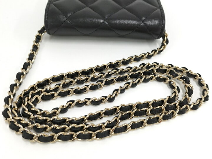 楽天市場】【中古】CHANEL クラシックフラップカードケース マトラッセ  