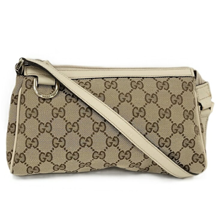 楽天市場】【中古】GUCCI ワンショルダーバッグ レザー GGキャンバス 
