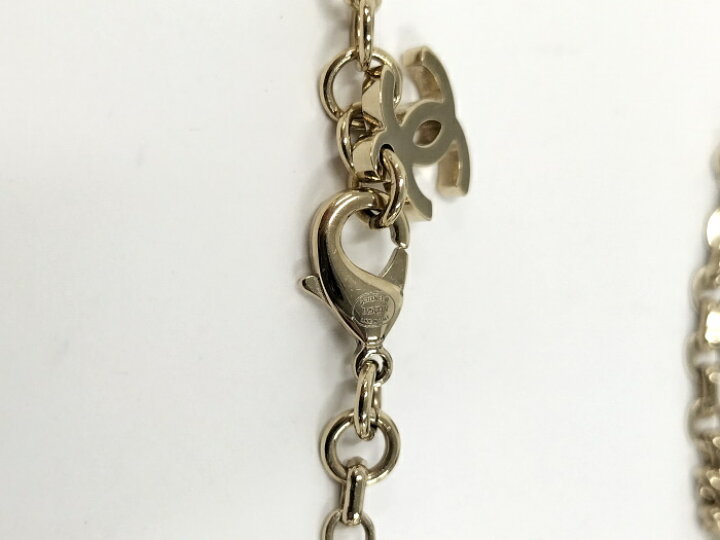 楽天市場】【中古】CHANEL ネックレス ラインストーン ココマーク 