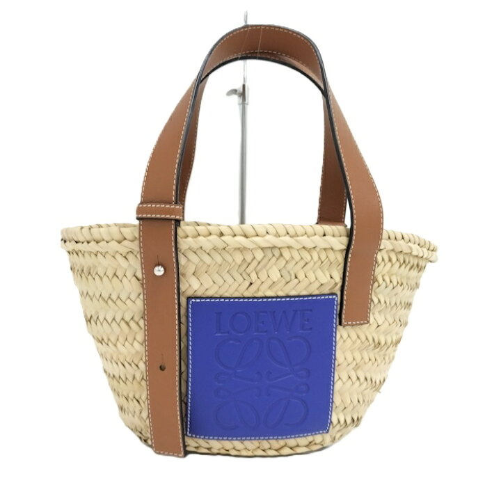 楽天市場】【中古】LOEWE かごバッグ ハンドバッグ ラフィア ストロー 