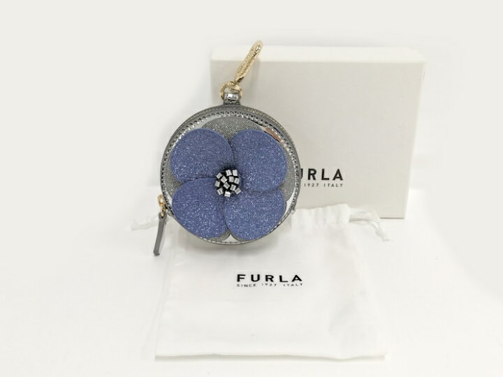楽天市場】【中古】FURLA コインケース 小銭入れ フラワーモチーフ 