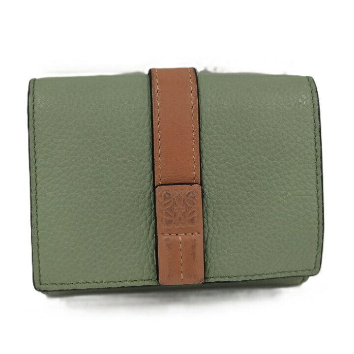 楽天市場】【中古】LOEWE 三つ折り財布 レザー グリーン : JJcollection