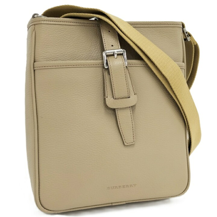 楽天市場】【中古】BURBERRY ショルダーバッグ レザー ベージュ 
