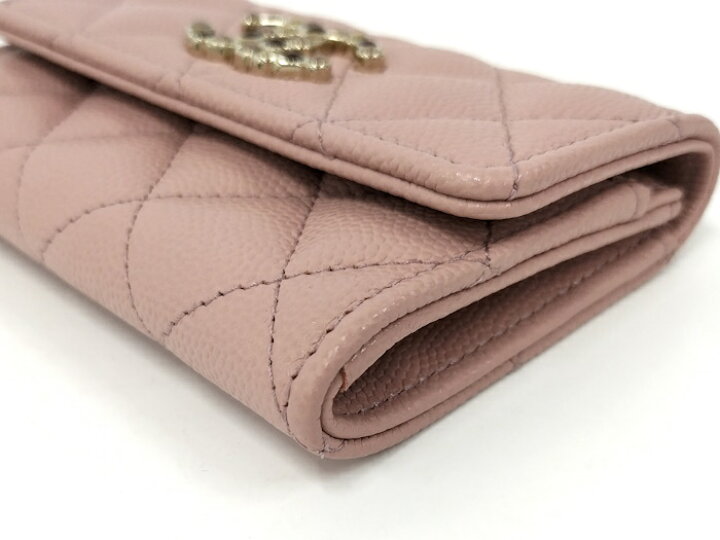 楽天市場】【中古】CHANEL カードケース レザー ピンク AP4093  