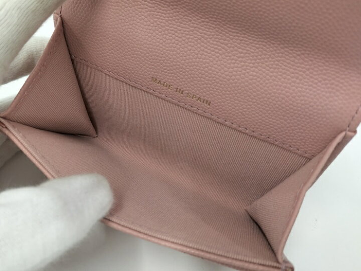 楽天市場】【中古】CHANEL カードケース レザー ピンク AP4093  