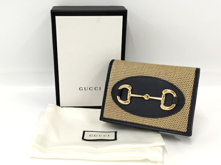 楽天市場】【中古】GUCCI ホースビット コンパクトウォレット 621887  