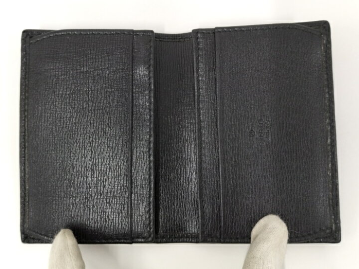 楽天市場】【中古】GUCCI カードケース レザー ブラック 310598  