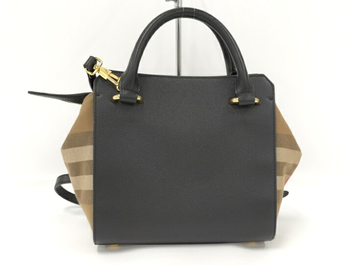 楽天市場】【中古】BURBERRY 2WAYハンドバッグ ミニ バンウェル レザー 