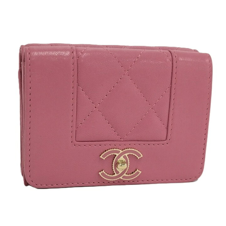 楽天市場】【中古】CHANEL スモールフラップウォレット 三つ折り財布  