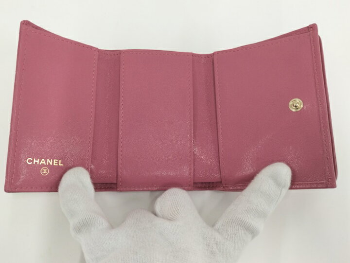 楽天市場】【中古】CHANEL スモールフラップウォレット 三つ折り財布  