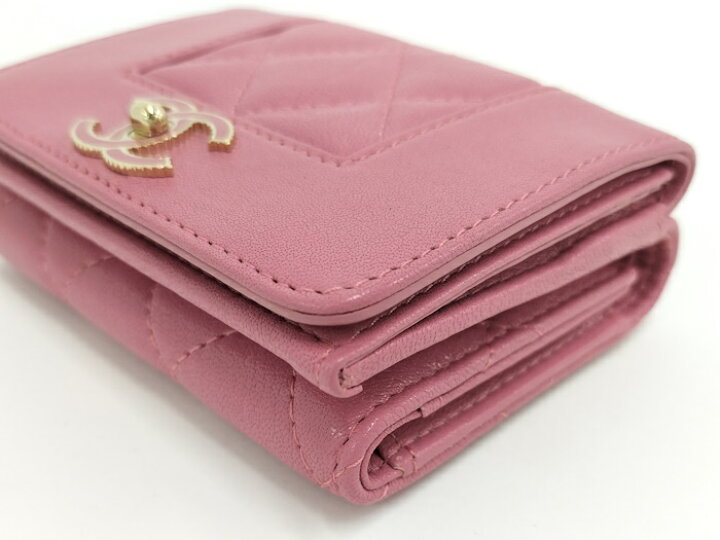 楽天市場】【中古】CHANEL スモールフラップウォレット 三つ折り財布  
