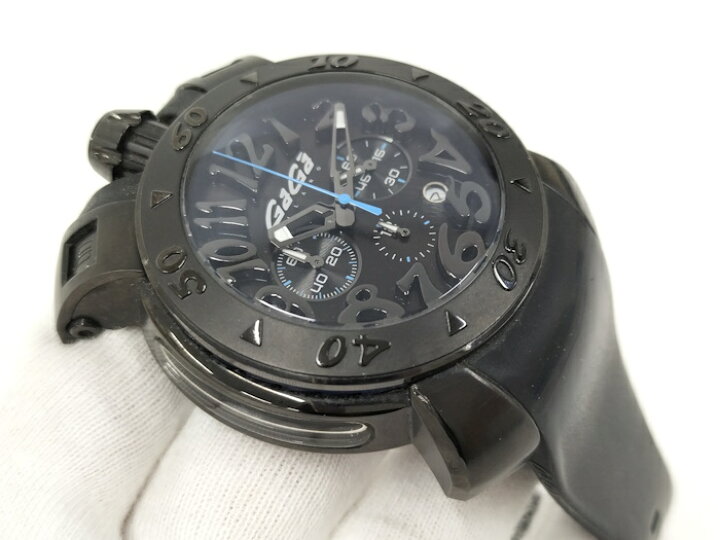 楽天市場】【中古】GaGa MILANO マヌアーレ 48 クロノグラフ メンズ 