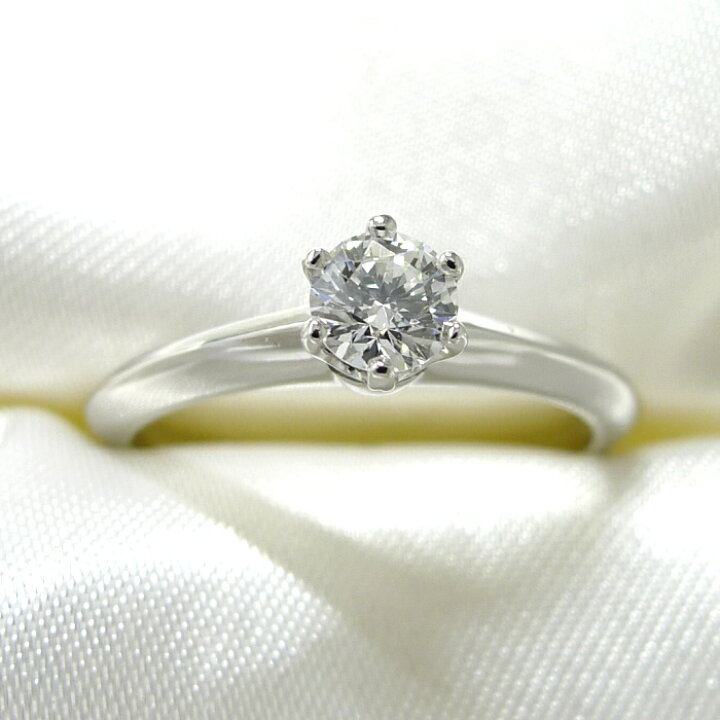楽天市場】【中古】Tiffany＆Co. ソリテール リング Pt950 プラチナ 