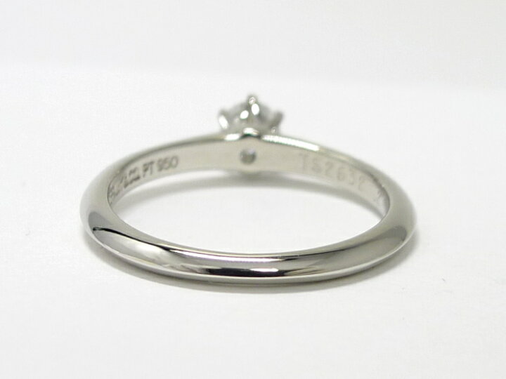 楽天市場】【中古】Tiffany＆Co. ソリテール リング Pt950 プラチナ 