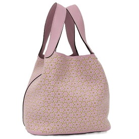 【中古】Hermes ピコタンロックPM ハンドバッグ レザー ピンク U刻印
