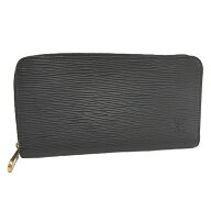 【中古】LOUIS VUITTON ジッピーウォレット ラウンドファスナー 長財布 エピ ノワール M61857