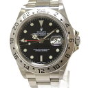 【中古】ROLEX エクスプローラー2 自動巻き SS ブラック文字盤 Y番 16570