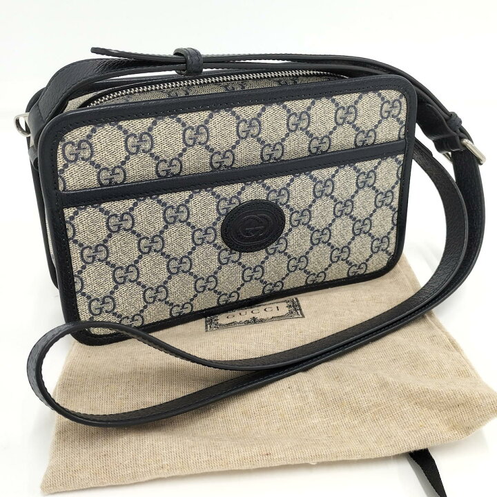楽天市場】【中古】GUCCI ショルダーバッグ GGスプリーム ベージュ 