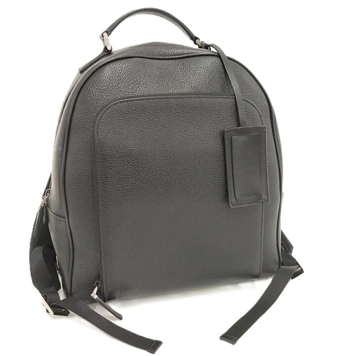 楽天市場】【中古】PRADA リュックサック レザー ブラック 2VZ011 