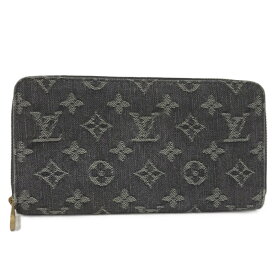 【中古】LOUIS VUITTON ジッピーウォレット ラウンドファスナー 長財布 デニム M95614