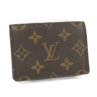 【中古】LOUIS VUITTON アンヴェロップカルトドゥヴィジット モノグラム カードケース M62920