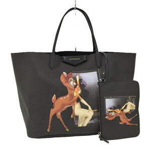 ジバンシィ GIVENCHY 総柄 4Gロゴ トートバッグ キャンバス レザー 