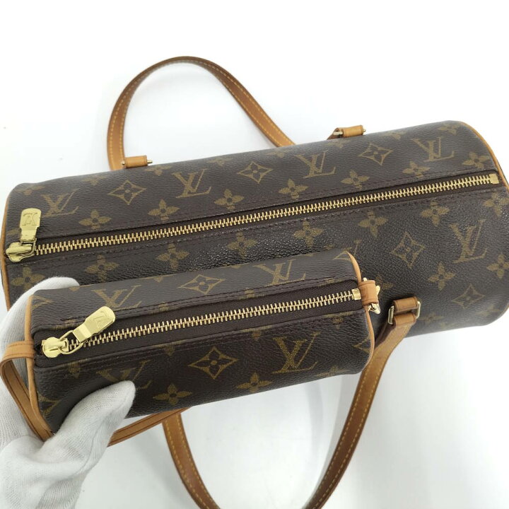 楽天市場】【中古】LOUIS VUITTON パピヨン30 ハンドバッグ ポーチ付き 