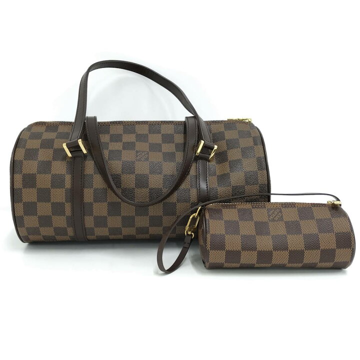 楽天市場】【中古】LOUIS VUITTON パピヨン30 ハンドバッグ ダミエ エ 