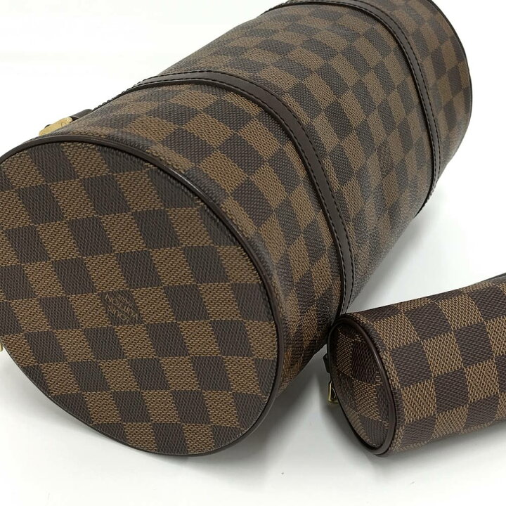 楽天市場】【中古】LOUIS VUITTON パピヨン30 ハンドバッグ ダミエ エ 