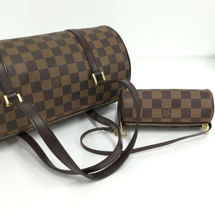 楽天市場】【中古】LOUIS VUITTON パピヨン30 ハンドバッグ ダミエ エ 