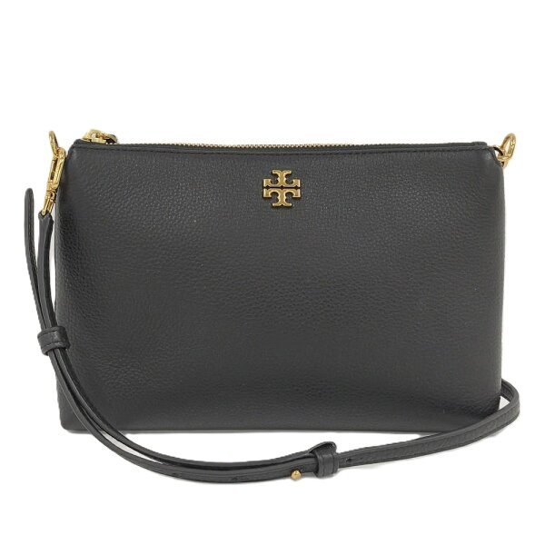 【中古】Tory Burch ショルダーバッグ レザー ブラック 100091171